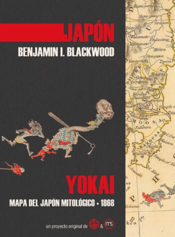 YOKAI Mapa del Japón mitológico 1968